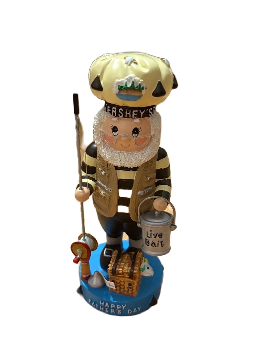 Happy Father’s Day Hershey’s Chocolate World Figure Fishing Elf Gnome